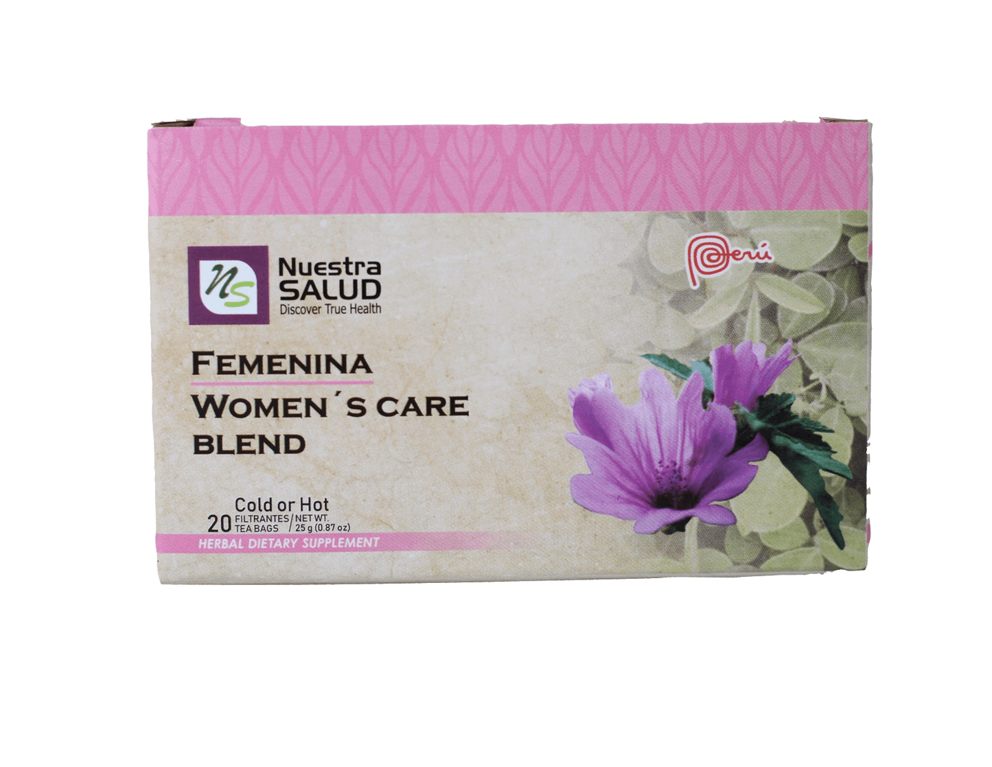 Femenina Women's Care Blend Filter Tea Box (20 Tea Bags) by Nuestra Salud sold by NS Herbs Co.