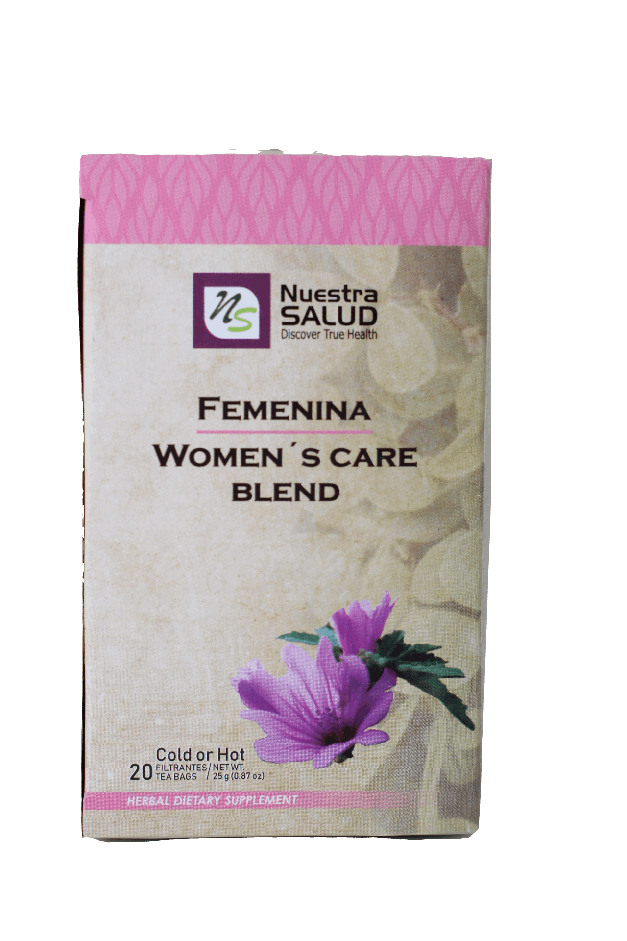 Femenina Women's Care Blend Filter Tea Box (20 Tea Bags) by Nuestra Salud sold by NS Herbs Co.