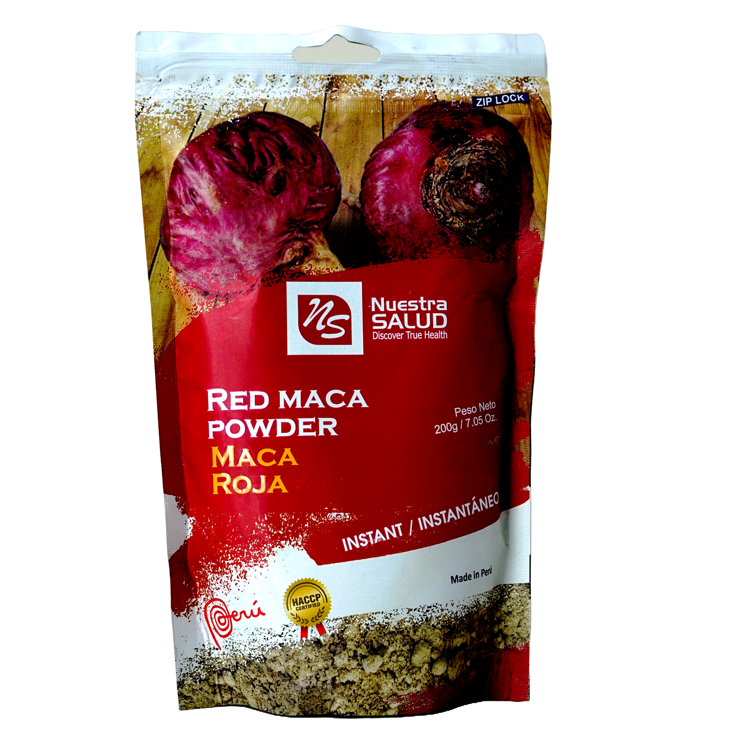 Red Maca Powder Unleash the Power of Peruvian Maca Roja (200g) Gelatinized Maca Nuestra Salud