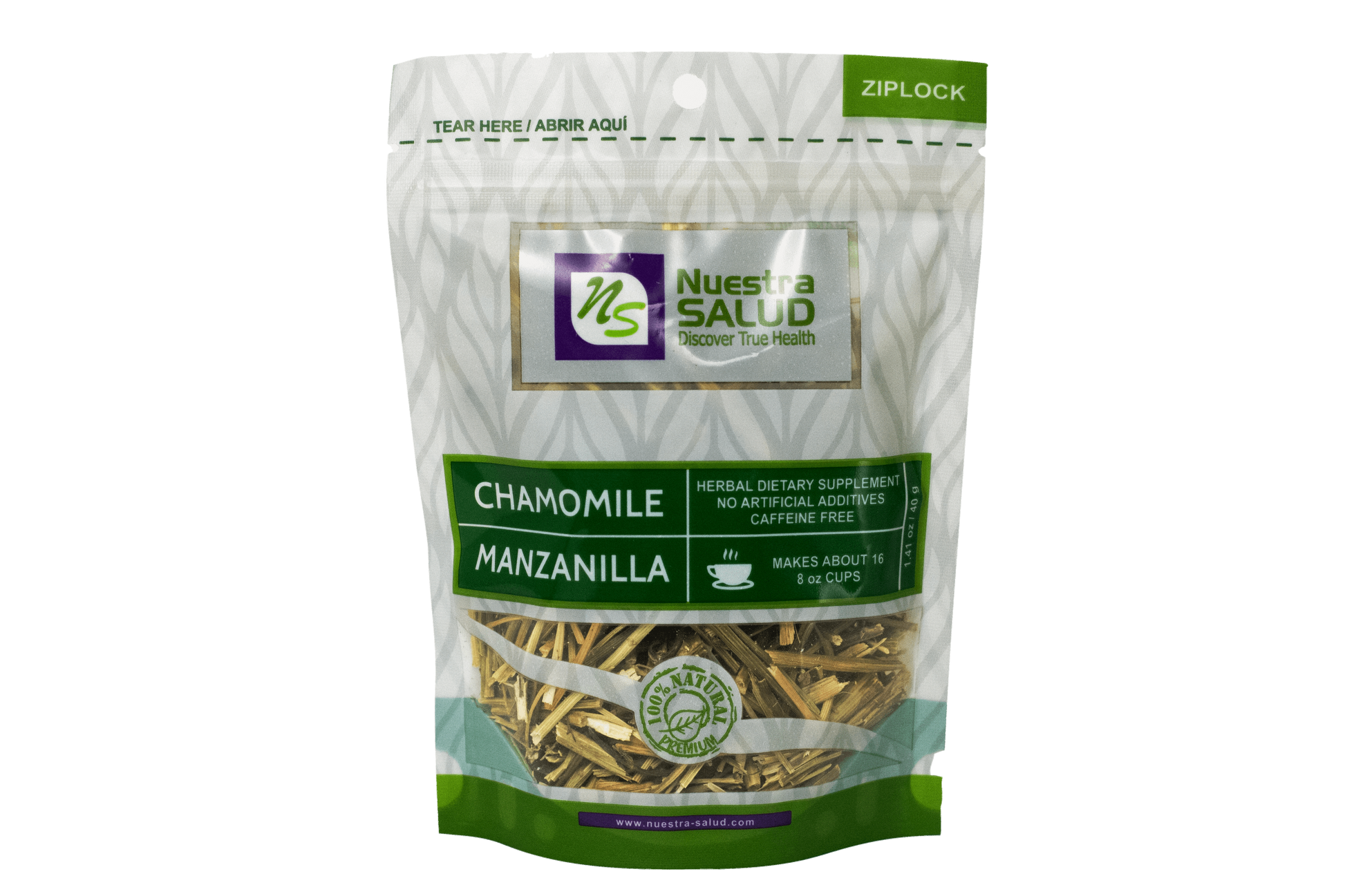  Manzanilla Chamomile Loose Herbal Infusion Tea Value Pack(120g) by Nuestra Salud sold by NS Herbs Co.