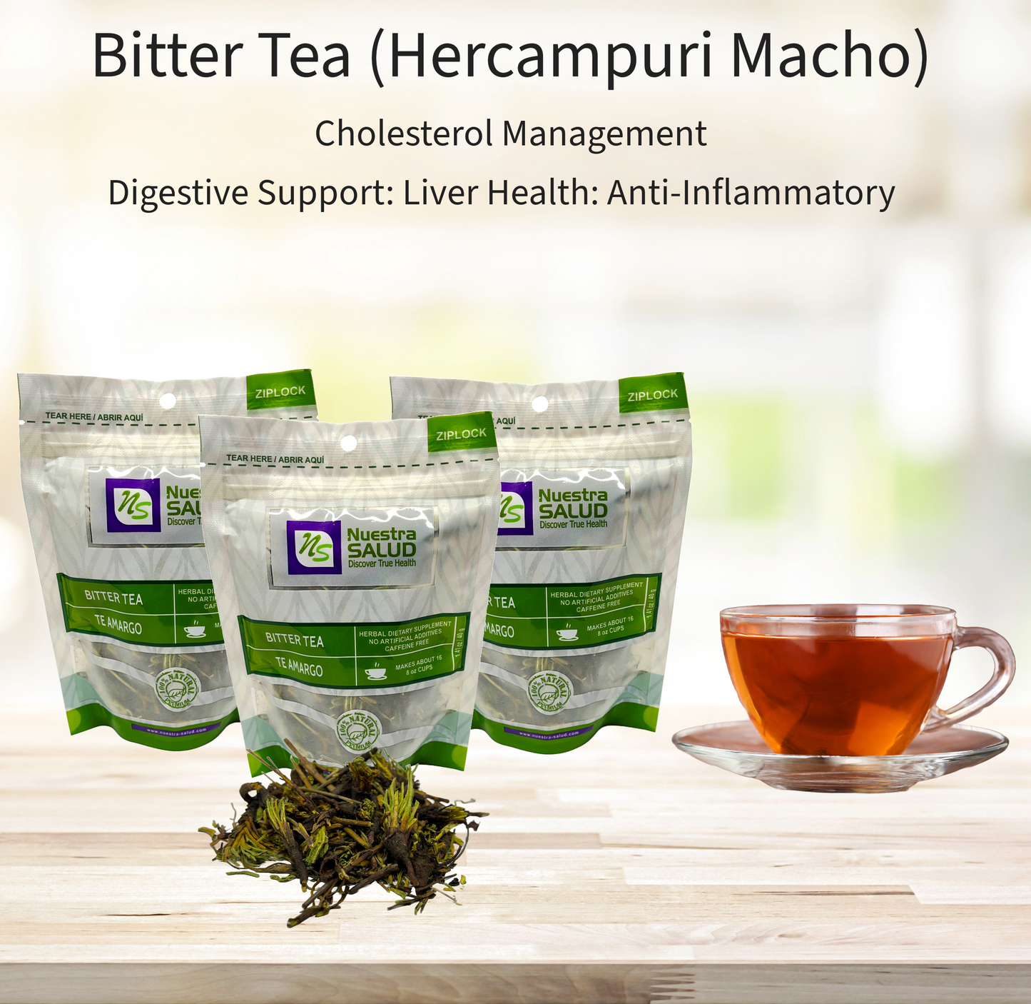 Bitter Tea Herbal Infusion Te Amargo Value Pack (120g) HQ Herb