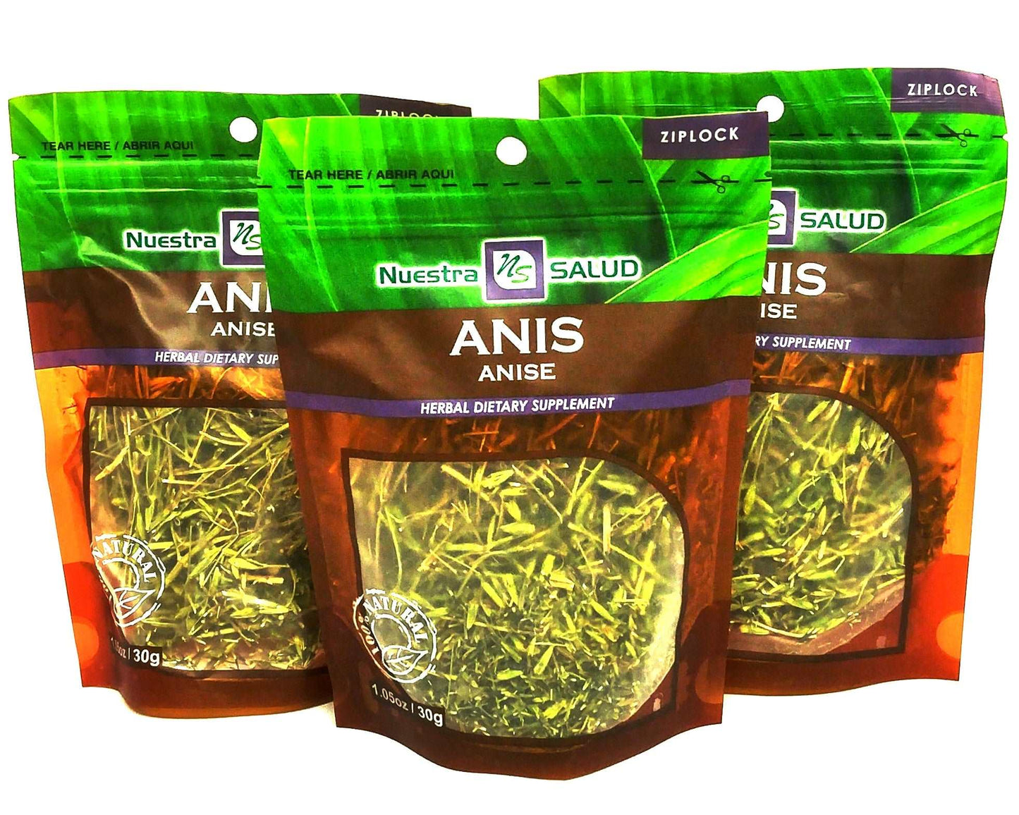 Anise Loose Herbal Infusion Tea Anis Value Pack (90g) by Nuestra Salud sold by NS Herbs Co.