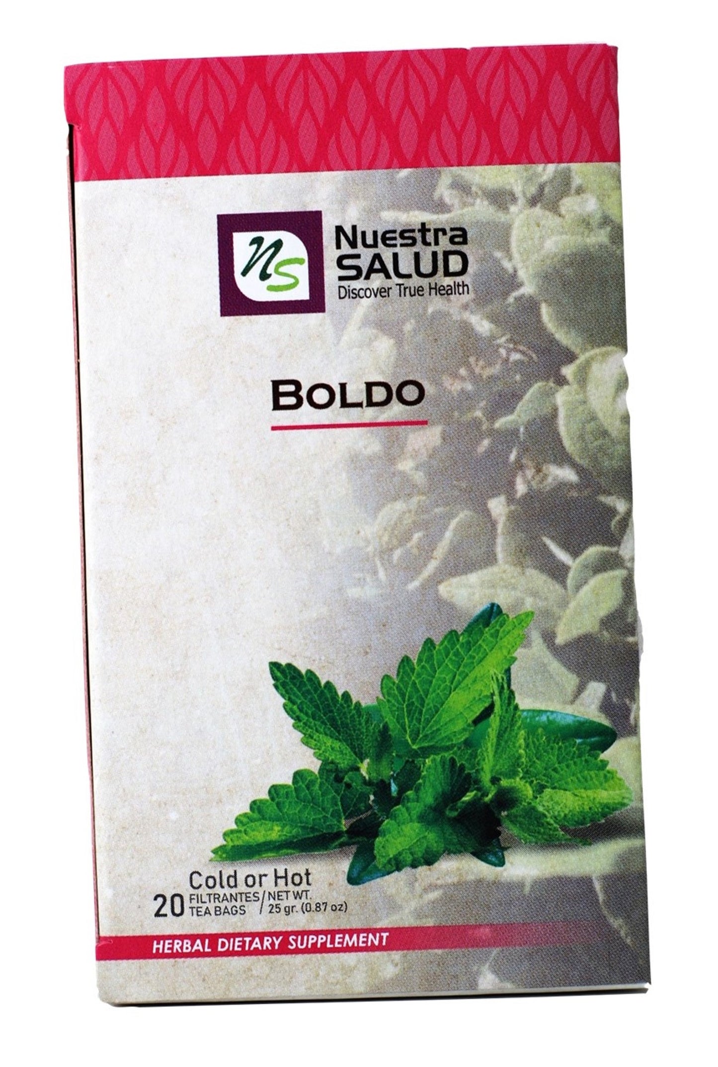 Boldo Tea Herbal Tea (60 tea bags) Nuestra Salud