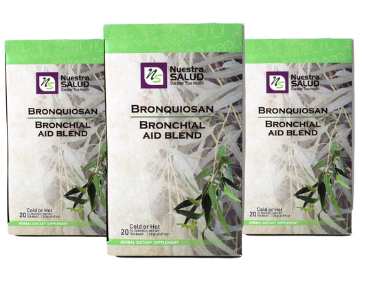 Bronchial Tea Belnd Herbal Tea Eucalyptus (60 tea bags) Nuestra Salud