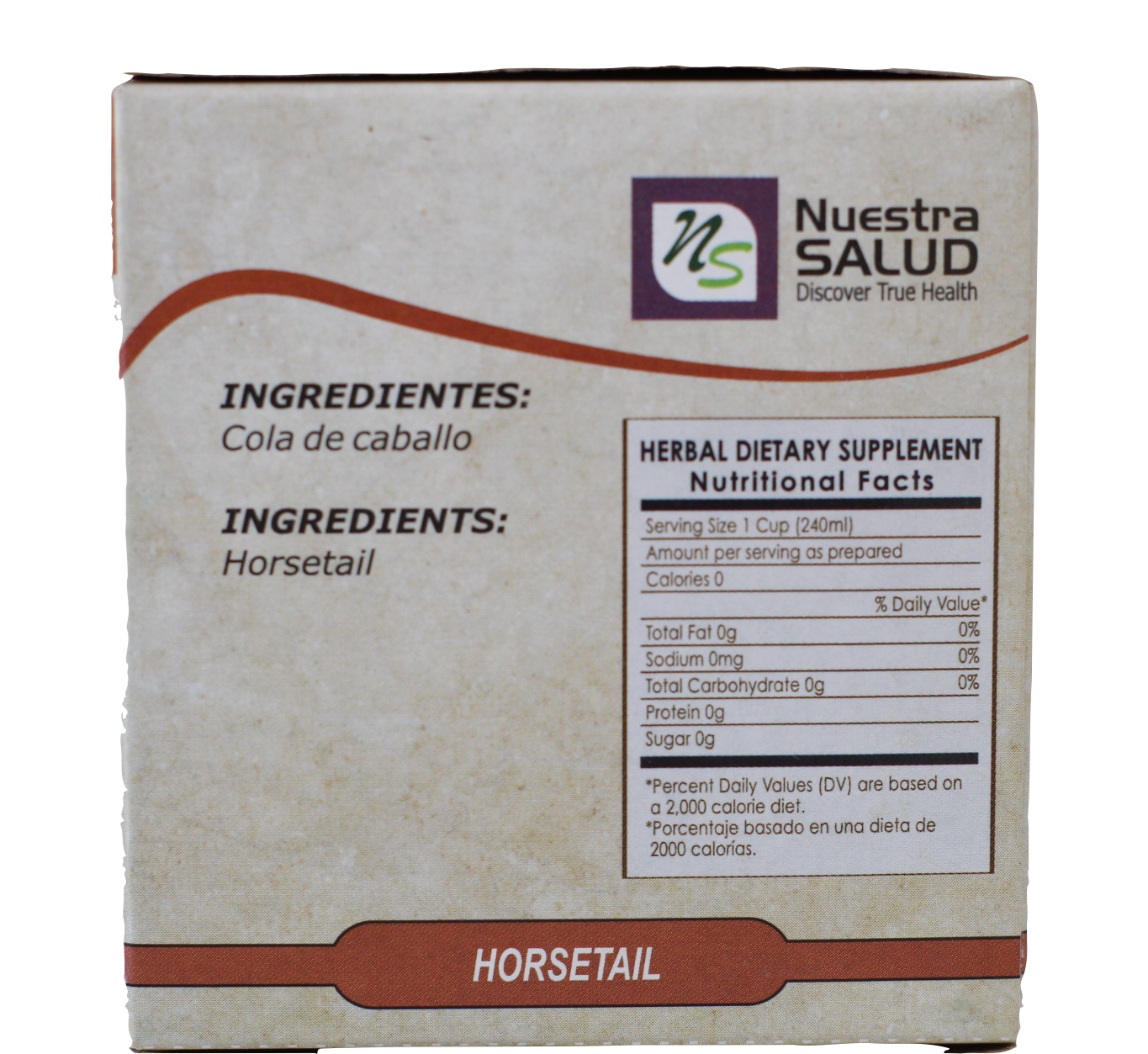 Horsetail Tea Cola De Caballo Herbal Tea (60 tea bags) Nuestra Salud