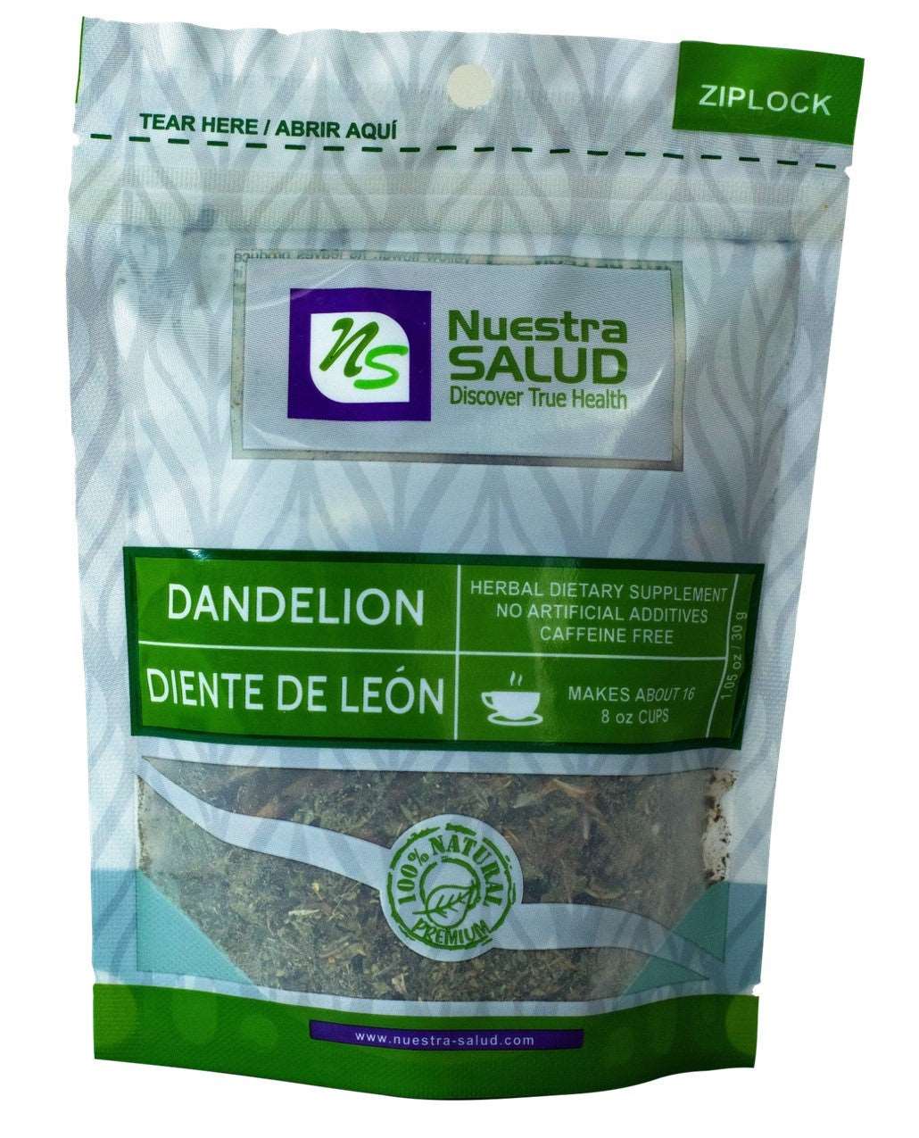 Diente De Leon Dandelion Loose Herbal Infusion Tea Value pack (90g) by Nuestra Salud sold by NS Herbs Co.