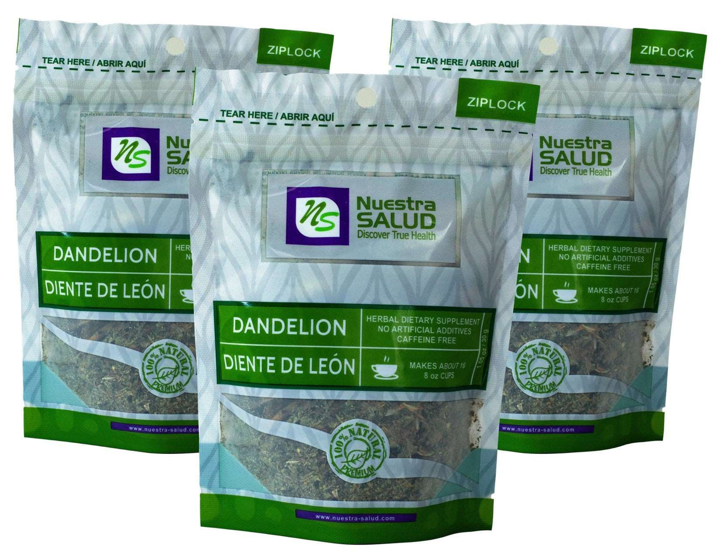 Diente De Leon Dandelion Loose Herbal Infusion Tea Value pack (90g) by Nuestra Salud sold by NS Herbs Co.