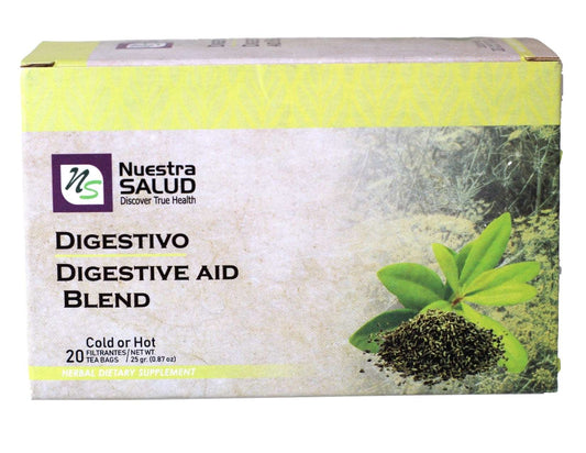 Digestivo Te - Digestive Aid Blend Herbal Tea Box (20 Tea Bags)