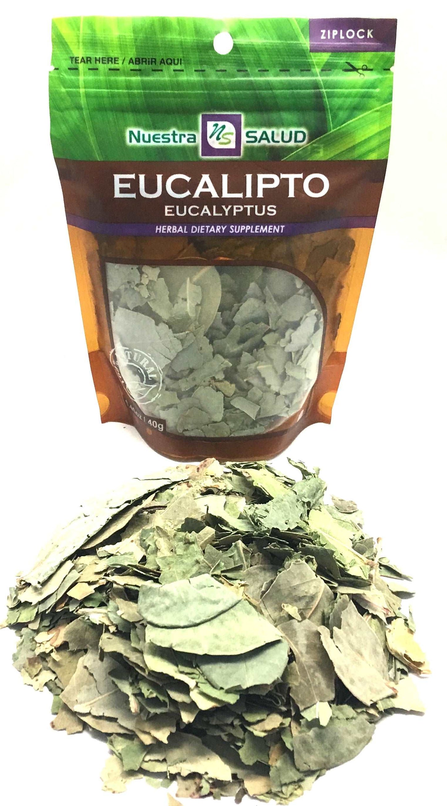 Eucalipto Eucalyptus Loose Leaves Herbal Infusion Tea Value pack (120g) by Nuestra Salud sold by NS Herbs Co.