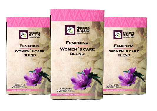 Femenine Tea Blend Femenina Herbal Tea (60 tea bags) Women's Care Nuestra Salud