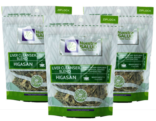  Higasan Liver Cleanser Loose Blend Herbal Infusion Tea Value Pack (90g) by Nuestra Salud sold by NS Herbs Co.