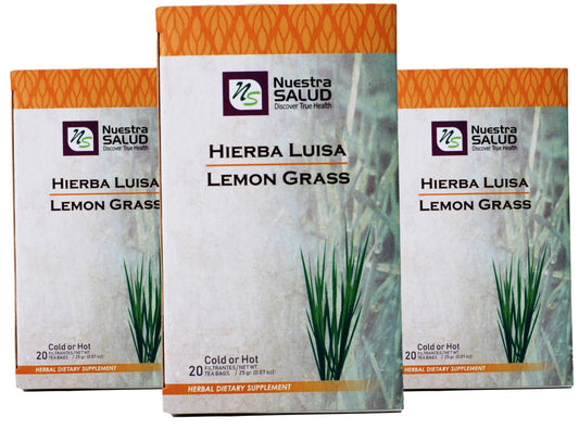 Lemongrass Tea Hierba Luisa Herbal Tea (60 Tea bags) Nuestra Salud