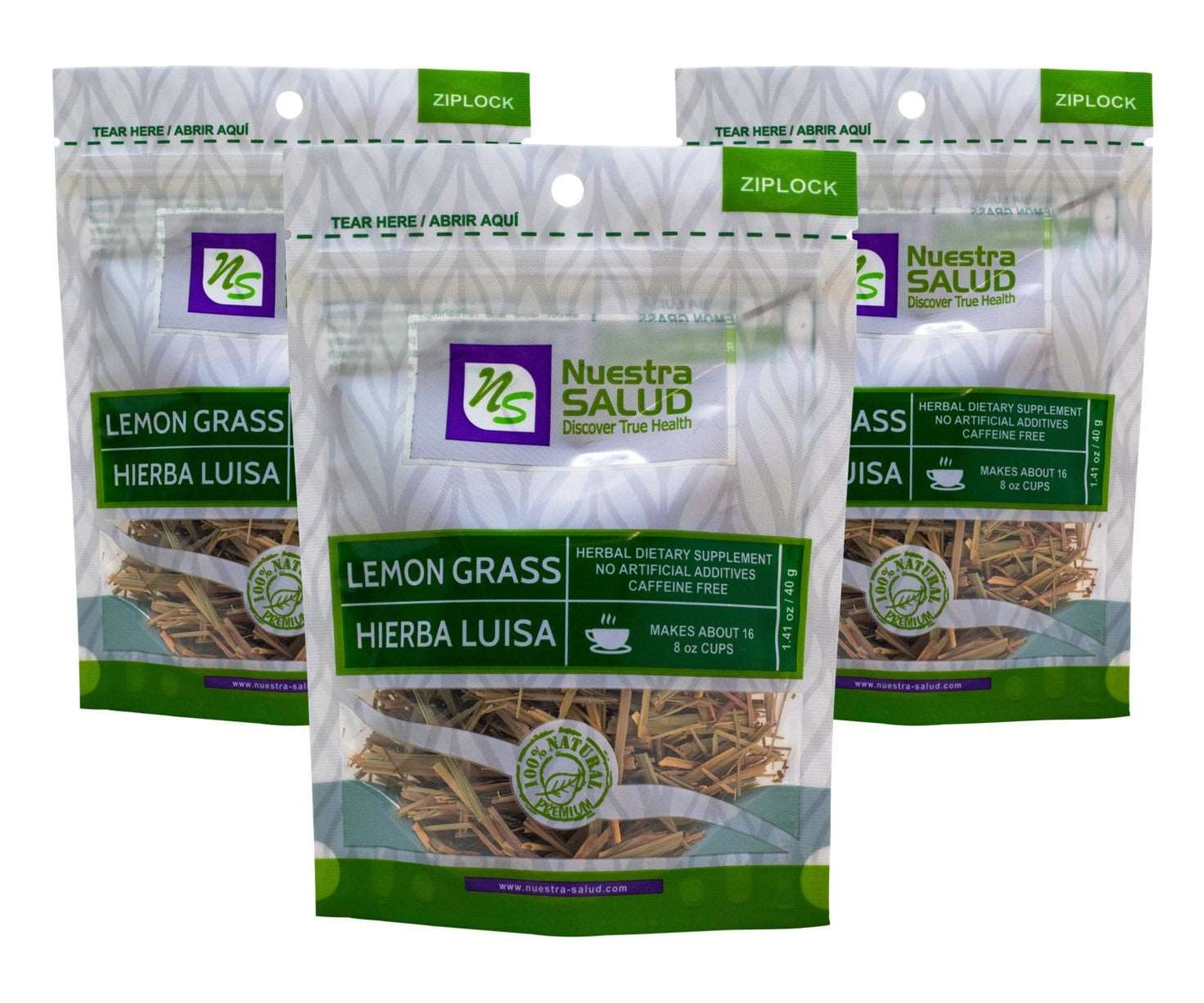 Luisa Lemongrass Loose Herbal Infusion Tea Value Pack (120g) by Nuestra Salud sold by NS Herbs Co.