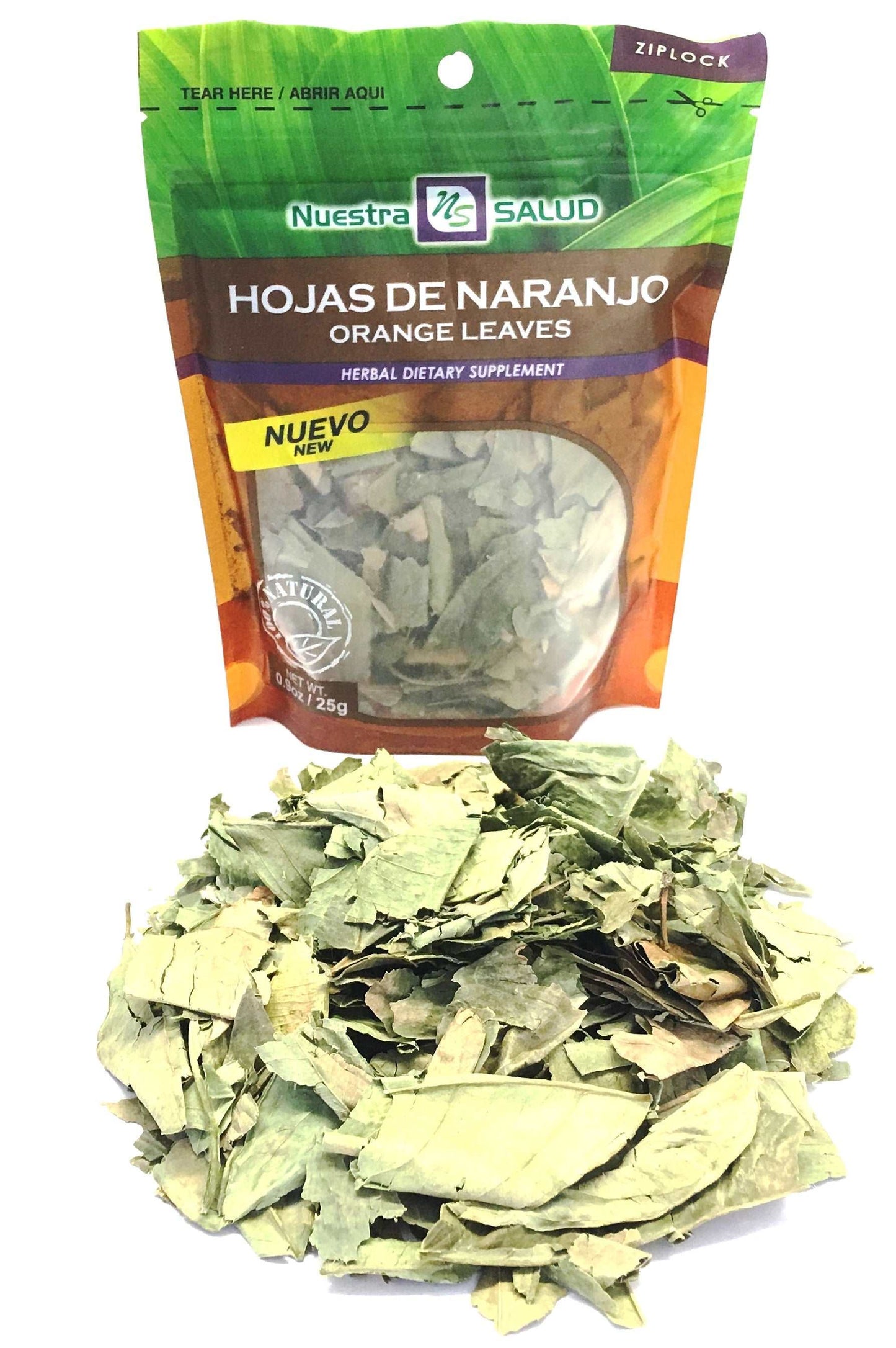 Hojas de Naranjo Orange Leaves Loose Herbal Infusion Tea Value Pack (75g) by Nuestra Salud sold by NS Herbs Co.