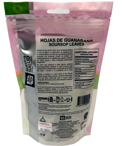 Soursop Tea Leaves Premium Hojas De Guanabana Herbal Infusion Tea (35g) Nuestra Salud