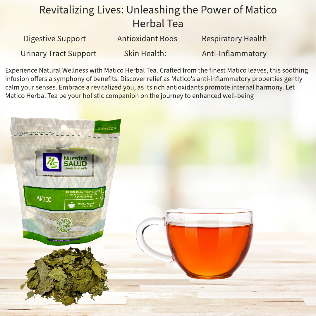 Matico Tea - Herbal Tea - Value Pack (90 grams) Herb Hierba Del Soldado HQ Herb Nuestra Salud