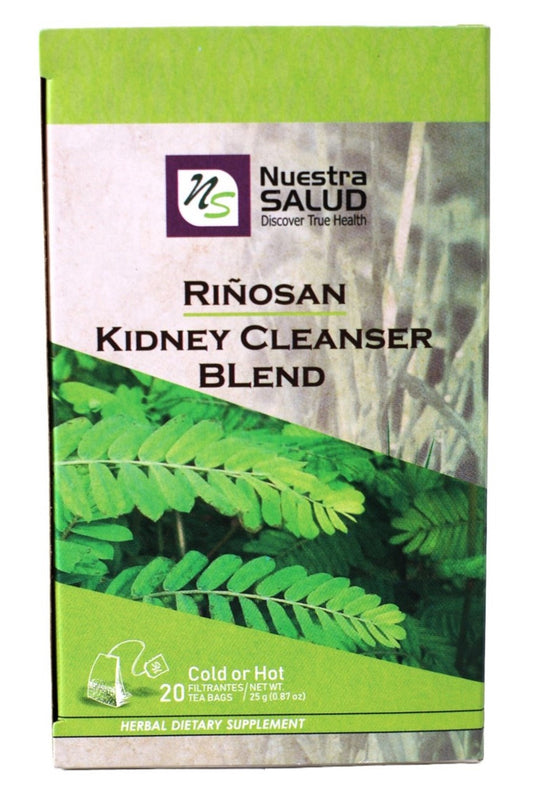 Kidney Tea Blend Cleanser Riñosan Herbal Tea (20 Tea Bags) Nuestra Salud