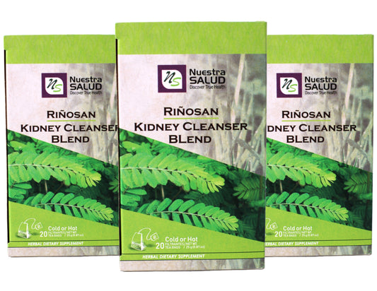 Kidney Tea Blend Cleanser Rinosan Herbal Tea (60 tea bags) Nuestra Salud