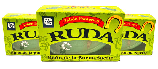 Jabón Ruda (3 barras) Jabon Rue Baño Esotérico Buena Suerte Soap Nuestra Salud