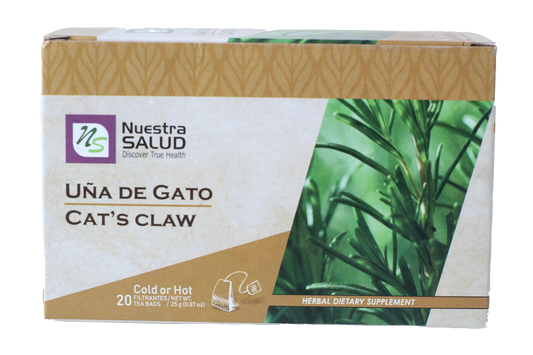 Cat's Claw Tea Uña de Gato Herbal Tea (20 tea bags) Nuestra Salud