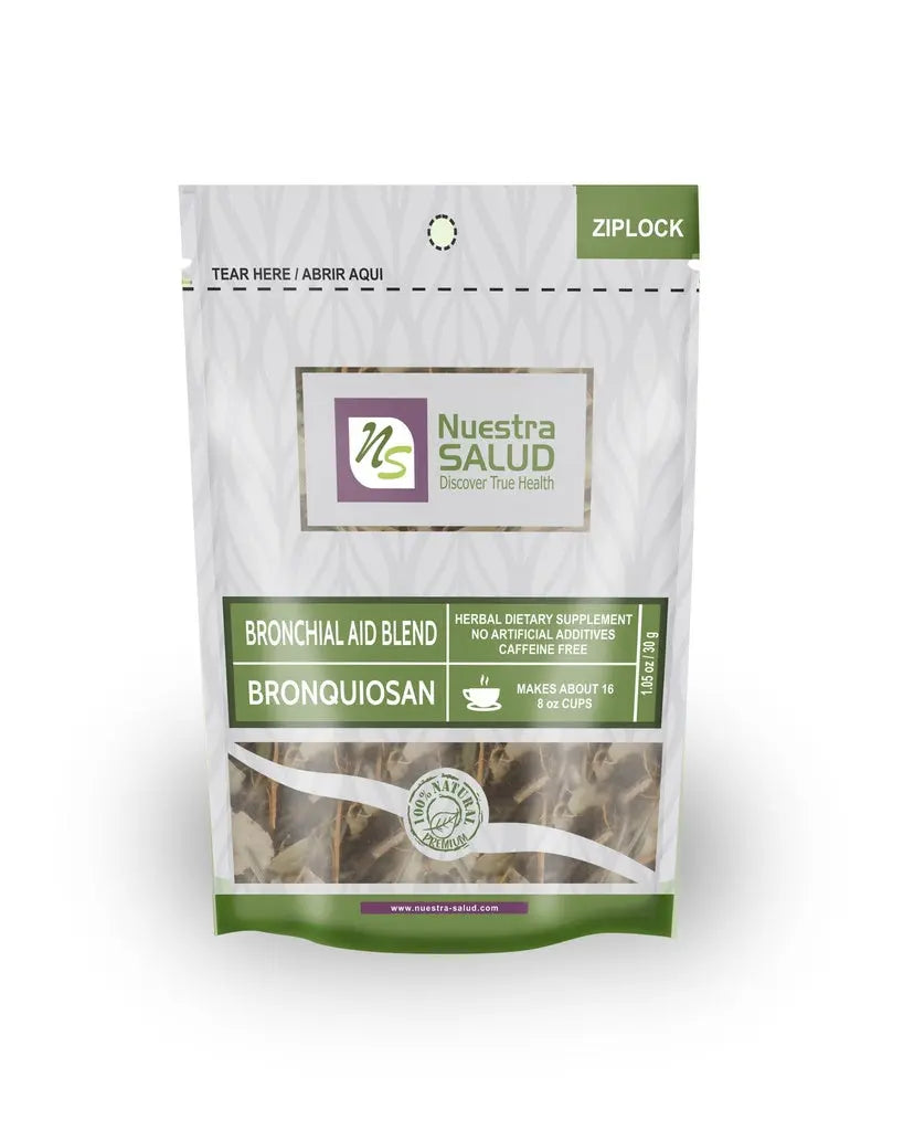 Bronquiosan Bronchial Aid Blend Herbal Tea (30g) 1.05oz by Nuestra Salud sold by NS Herbs Co.