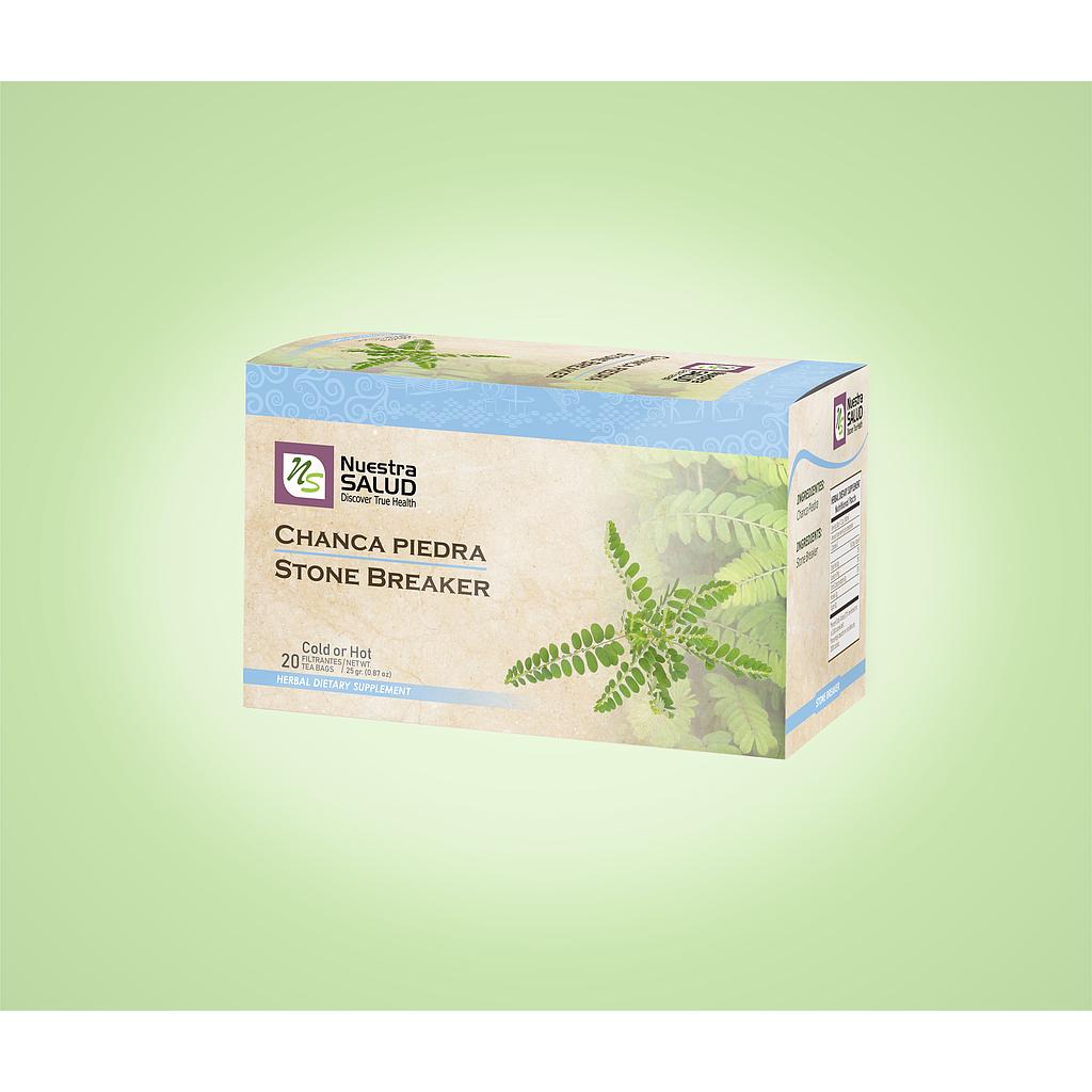 Chanca Piedra Stonebreaker Filter Tea Box (20 Tea Bags) by Nuestra Salud sold by NS Herbs Co.