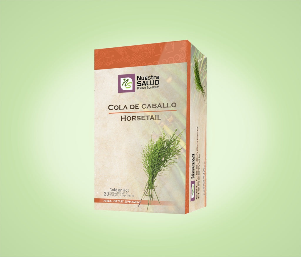 Cola De Caballo Horsetail Filter Tea Box (20 Tea Bags) by Nuestra Salud sold by NS Herbs Co.