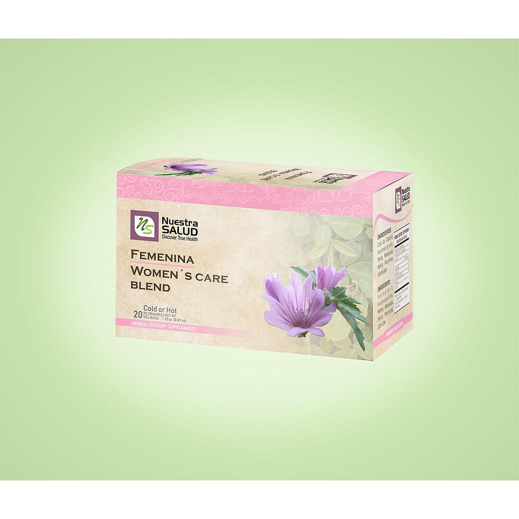 Femenina Women's Care Blend Filter Tea Box (20 Tea Bags) by Nuestra Salud sold by NS Herbs Co.