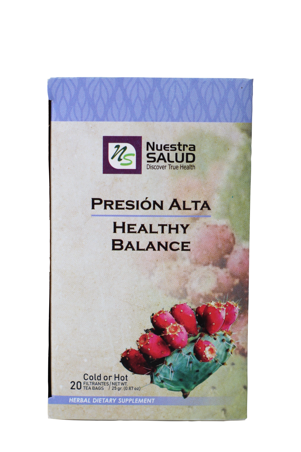 Presión Alta Té - Healthy Balance Filter Box (20 Tea Bags) by Nuestra Salud sold by NS Herbs Co.