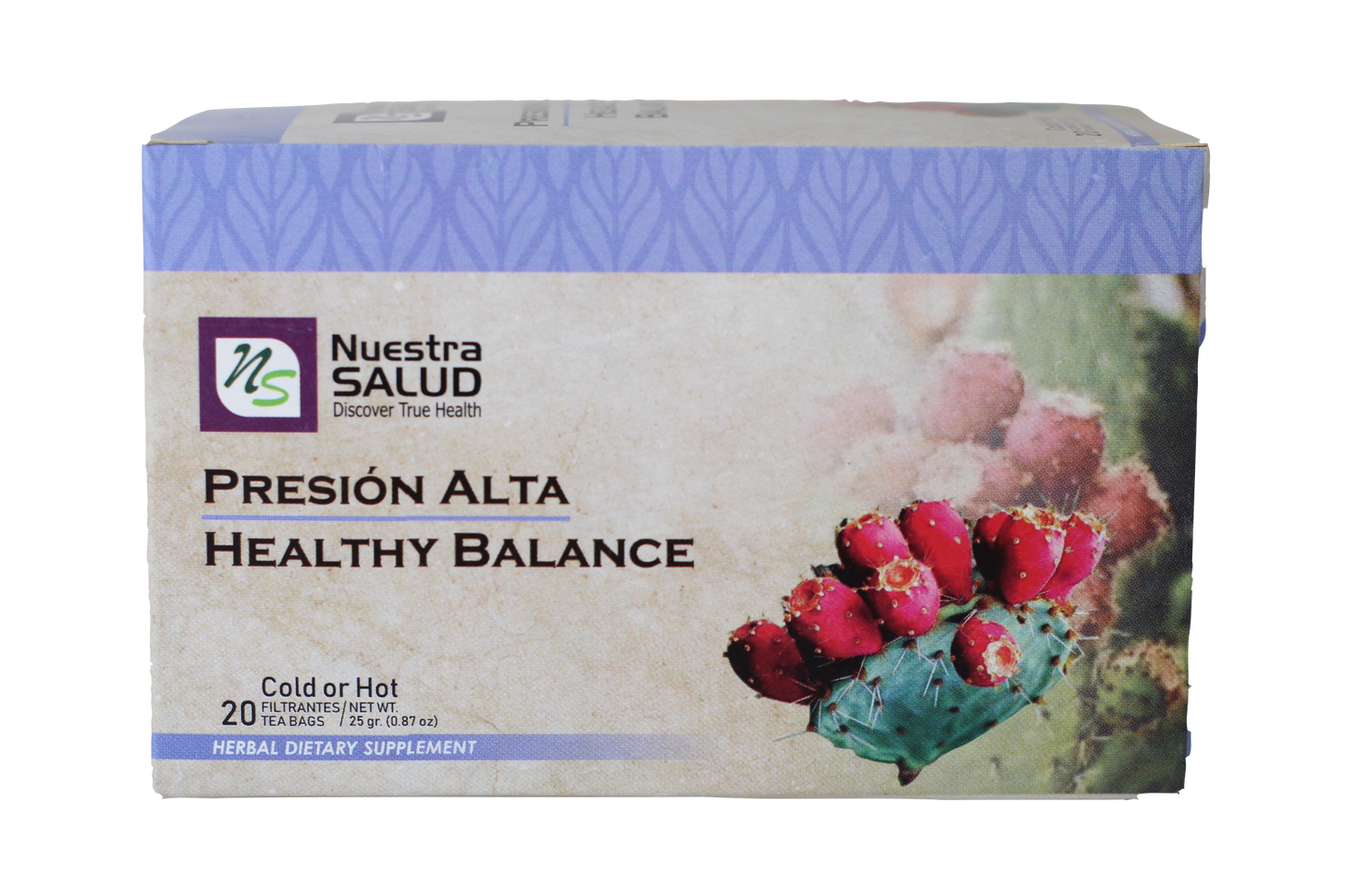 Presión Alta Té - Healthy Balance Filter Box (20 Tea Bags) by Nuestra Salud sold by NS Herbs Co.
