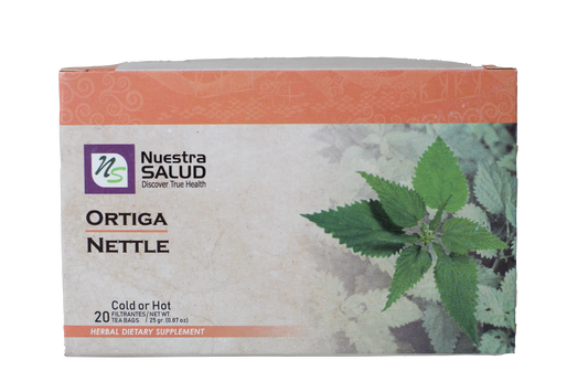  Ortiga  Nettle Filter Tea Box (20 Tea Bags) by Nuestra Salud sold by NS Herbs Co.