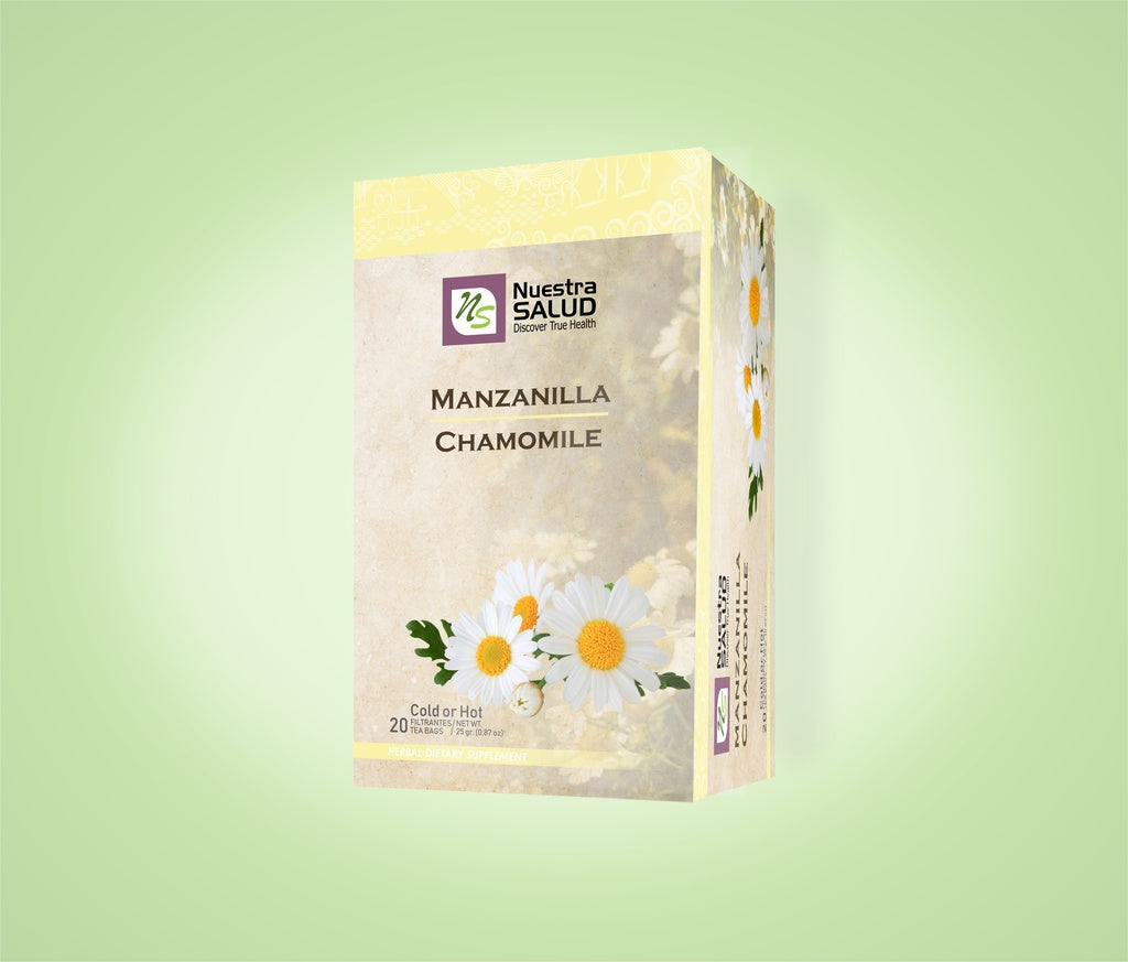 Manzanilla Chamomile Filter Tea Bags (20 Tea bags) by Nuestra Salud sold by NS Herbs Co.