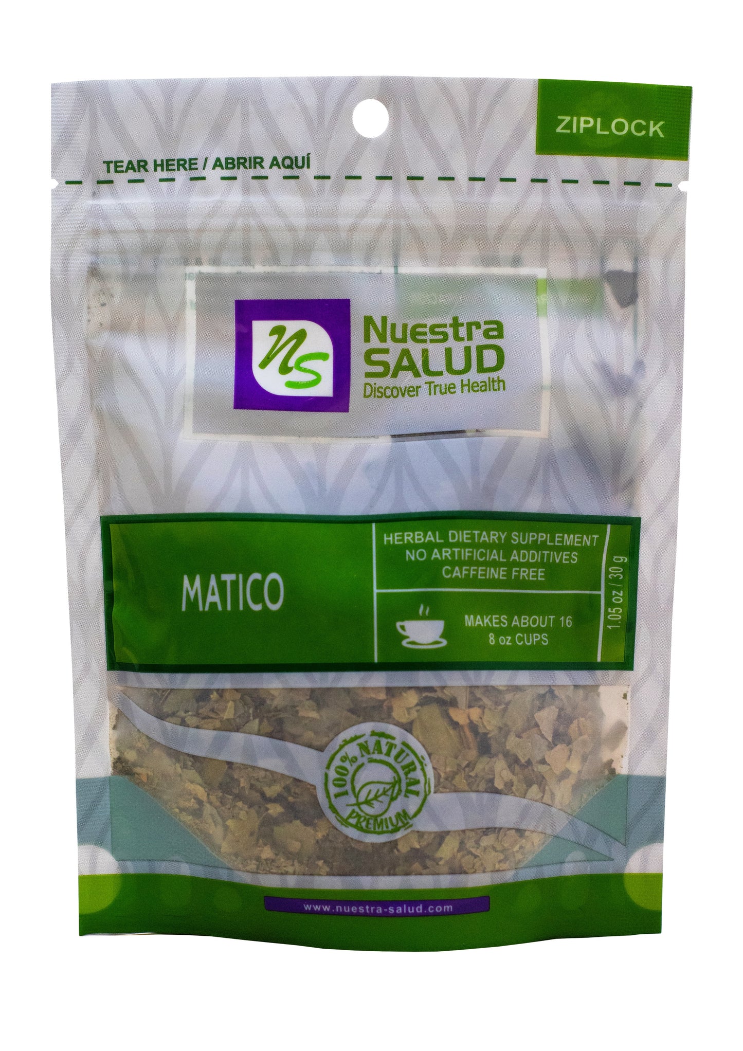  Matico Loose Herbal Infusion Tea Value Pack (90 grams) by Nuestra Salud sold by NS Herbs Co.