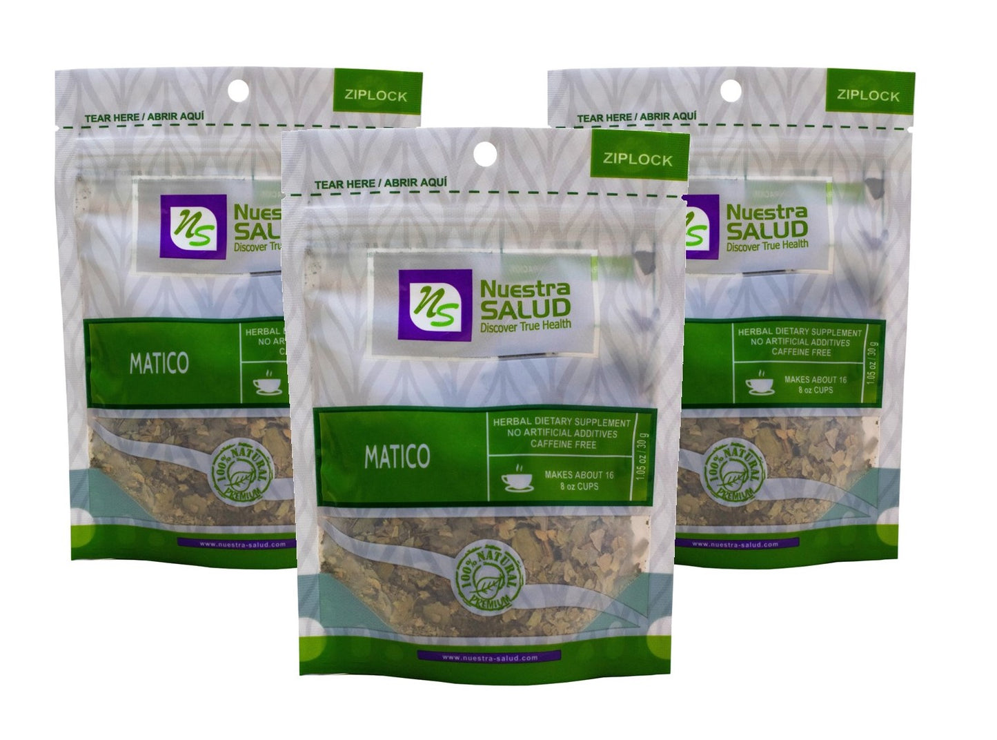 Matico Loose Herbal Infusion Tea Value Pack (90 grams) by Nuestra Salud sold by NS Herbs Co.