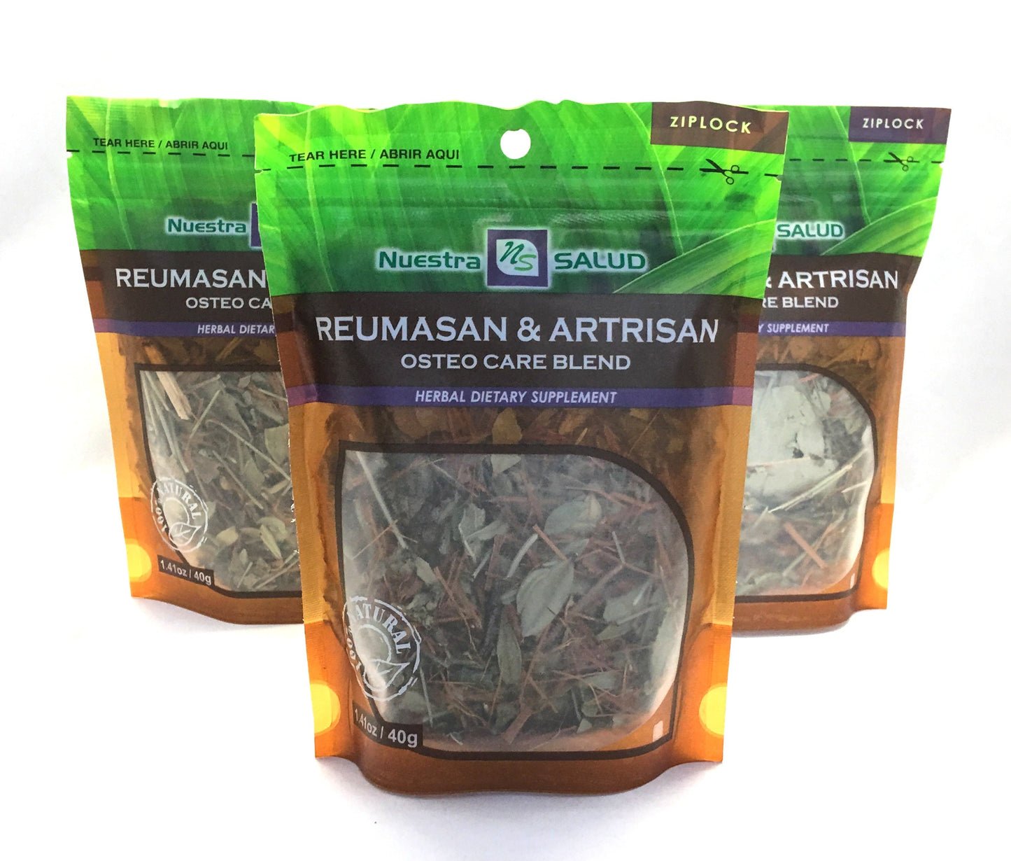 Reumasan Osteo care Blend Loose Herbal Infusion Tea Value Pack (120g) by Nuestra Salud sold by NS Herbs Co.