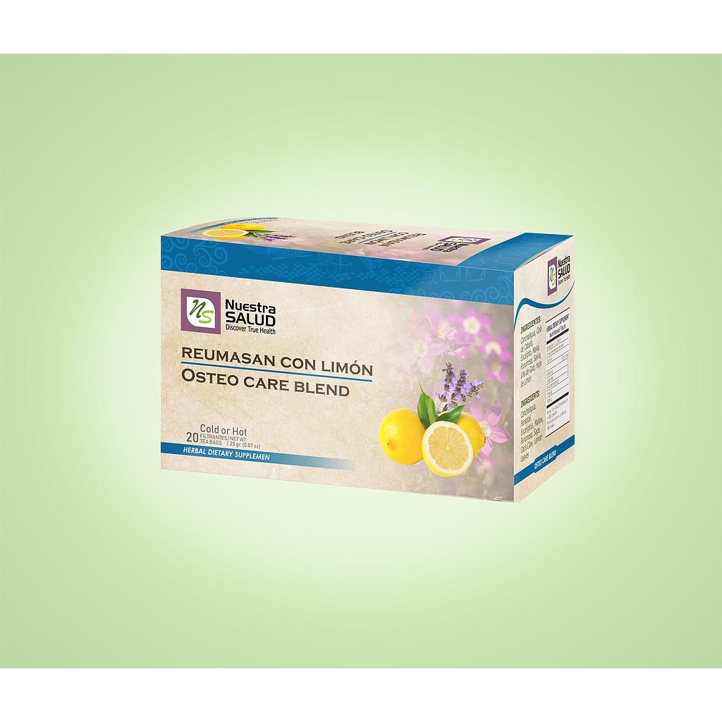 Reumasan Limón Osteo Care Blend Lemon Filter Tea Box (20 Tea Bags) by Nuestra Salud sold by NS Herbs Co.