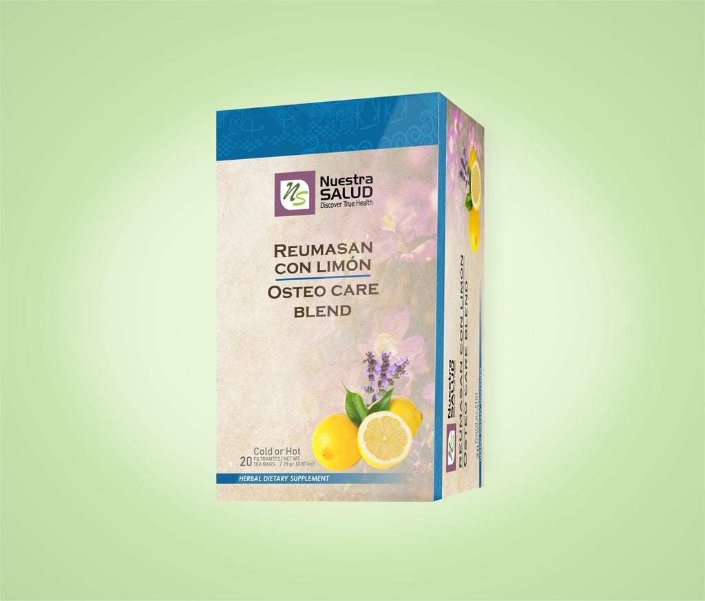 Reumasan Limón Osteo Care Blend Lemon Filter Tea Box (20 Tea Bags) by Nuestra Salud sold by NS Herbs Co.