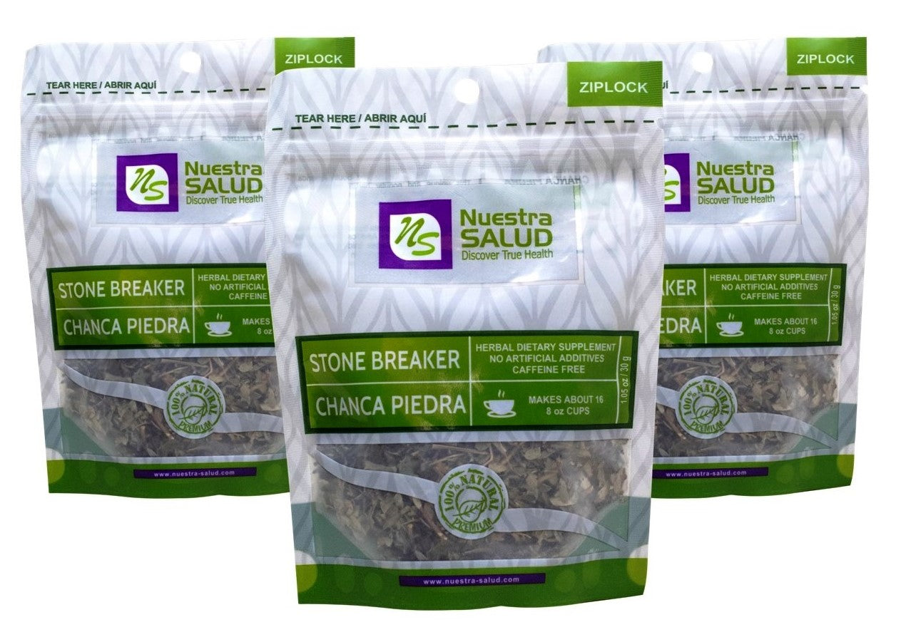 Chanca Piedra Stone breaker Loose Herbal Infusion Tea Value pack (120g) by Nuestra Salud sold by NS Herbs Co.