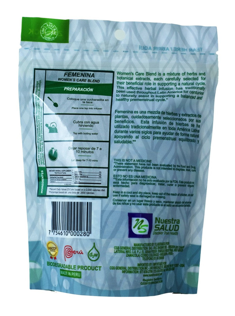 Femenina Womens Care Loose Blend Herbal Infusion Value Pack (120g) by Nuestra Salud sold by NS Herbs Co.