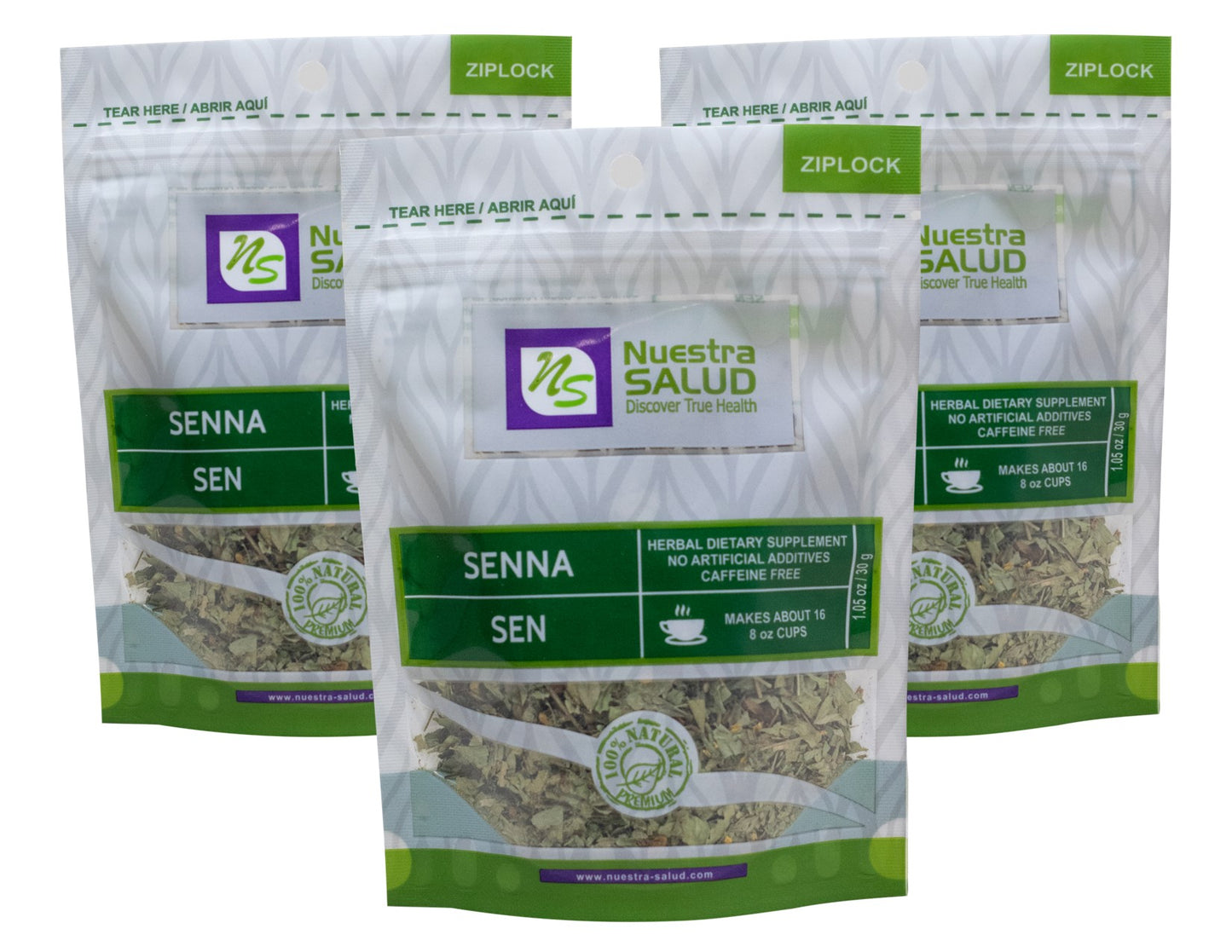 Sen Senna Loose Herbal Infusion Tea Value Pack (90g) by Nuestra Salud sold by NS Herbs Co.