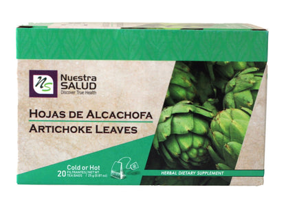 Artichoke Leaves Tea Hoja de Alcachofa Herbal Tea (20 tea bags)