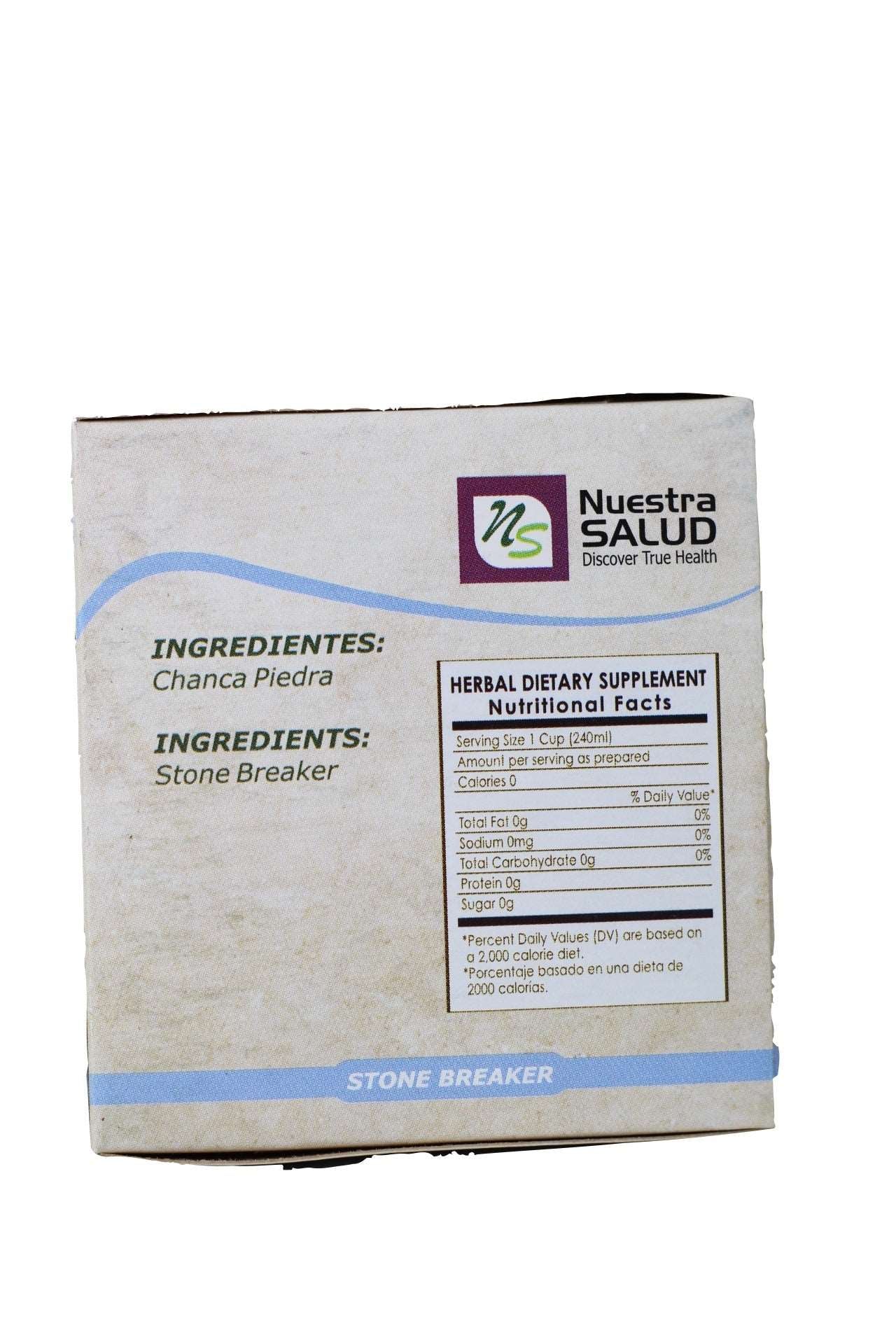 Chanca Piedra Te - Stone breaker Herbal Tea Box (20 Tea Bags) Kidney Stones Crusher