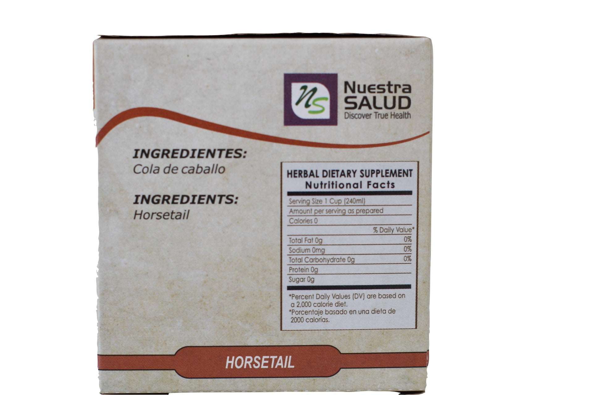 Cola De Caballo Te - Horsetail Herbal Tea Box (20 Tea Bags)
