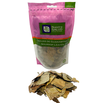 Soursop Leaves Tea - Herbal Tea - Value Pack (105g) Herb Boost Immune System - Hojas De Guanabana Nuestra Salud