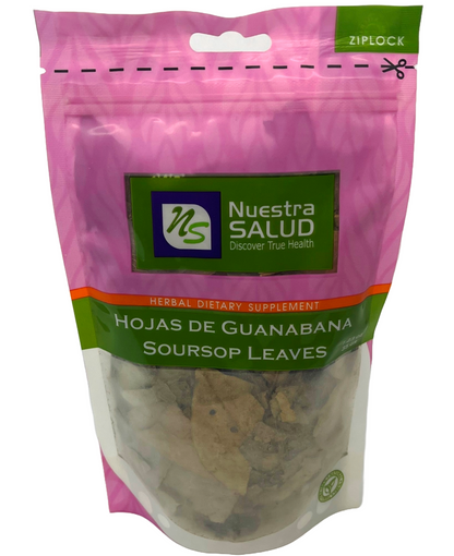 Soursop Leaves Tea - Herbal Tea - Value Pack (105g) Herb Boost Immune System - Hojas De Guanabana Nuestra Salud