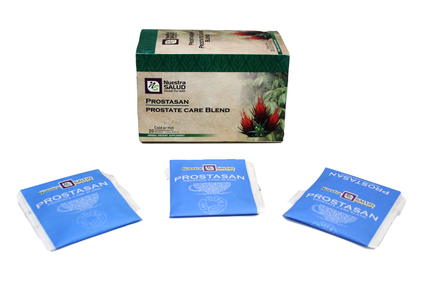 Prostate Tea Care Blend Prostasan Herbal Tea (60 tea bags) Nuestra Salud