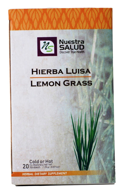 Lemongrass Tea  Hierba Luisa Herbal Tea (20 Tea bags) Nuestra Salud