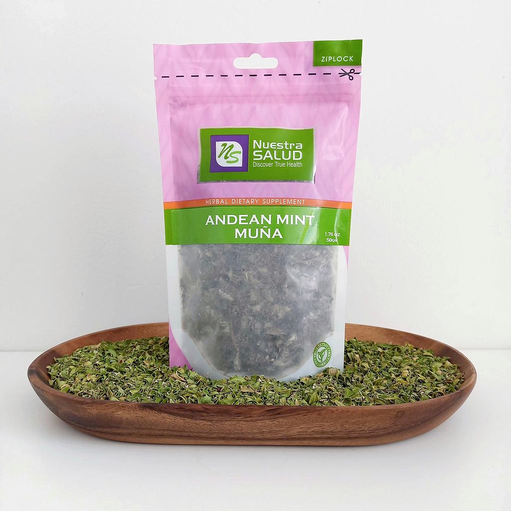  Muña Andean Mint Premium Herb Tea 50g) 1.76oz by Nuestra Salud sold by NS Herbs Co.