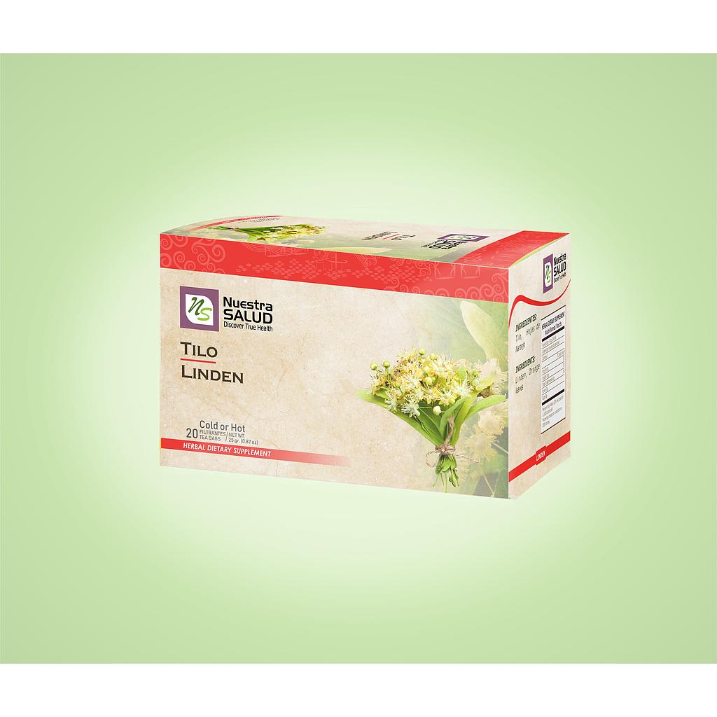  Tilo Linden Filter Tea Box (20 Tea Bags) by Nuestra Salud sold by NS Herbs Co.