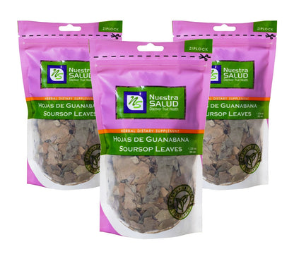  Hojas De Guanabana Soursop Loose Leaves Herbal Infusion Tea Value Pack (105g) by Nuestra Salud sold by NS Herbs Co.